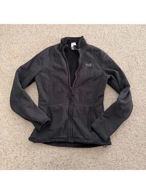The North Face black polyester fleece jacket